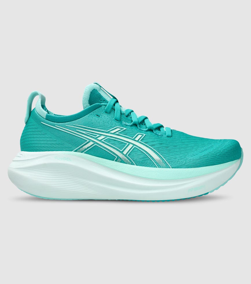 ミント ASICS GEL-NIMBUS 27 WOMENS WAVE TEAL ILLUMINATE MINT | The