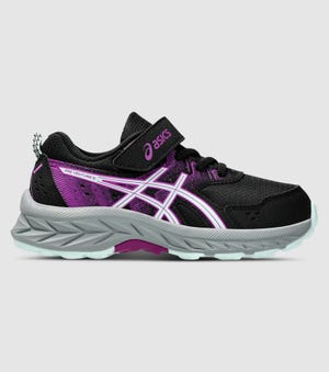 ASICS GEL-VENTURE (PS) KIDS BLACK SOOTHING SEA The Athlete's Foot