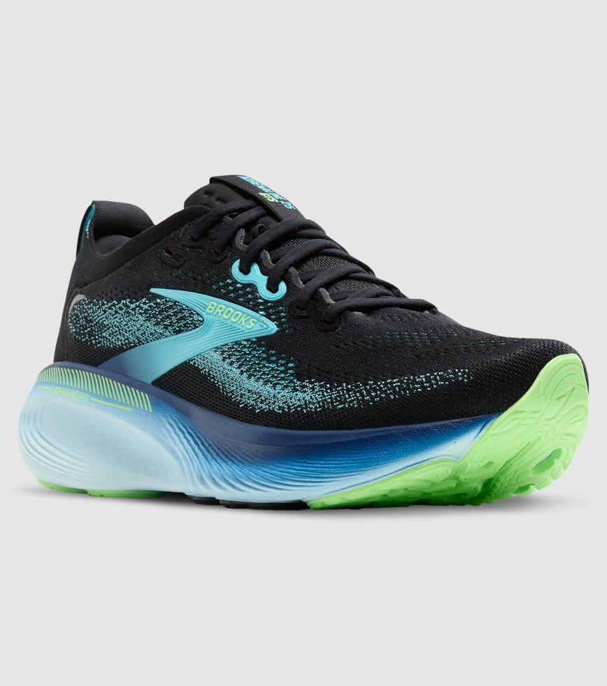 BROOKS ADRENALINE GTS 25 MENS BLACK IPANEMA MINT | The Athlete's Foot