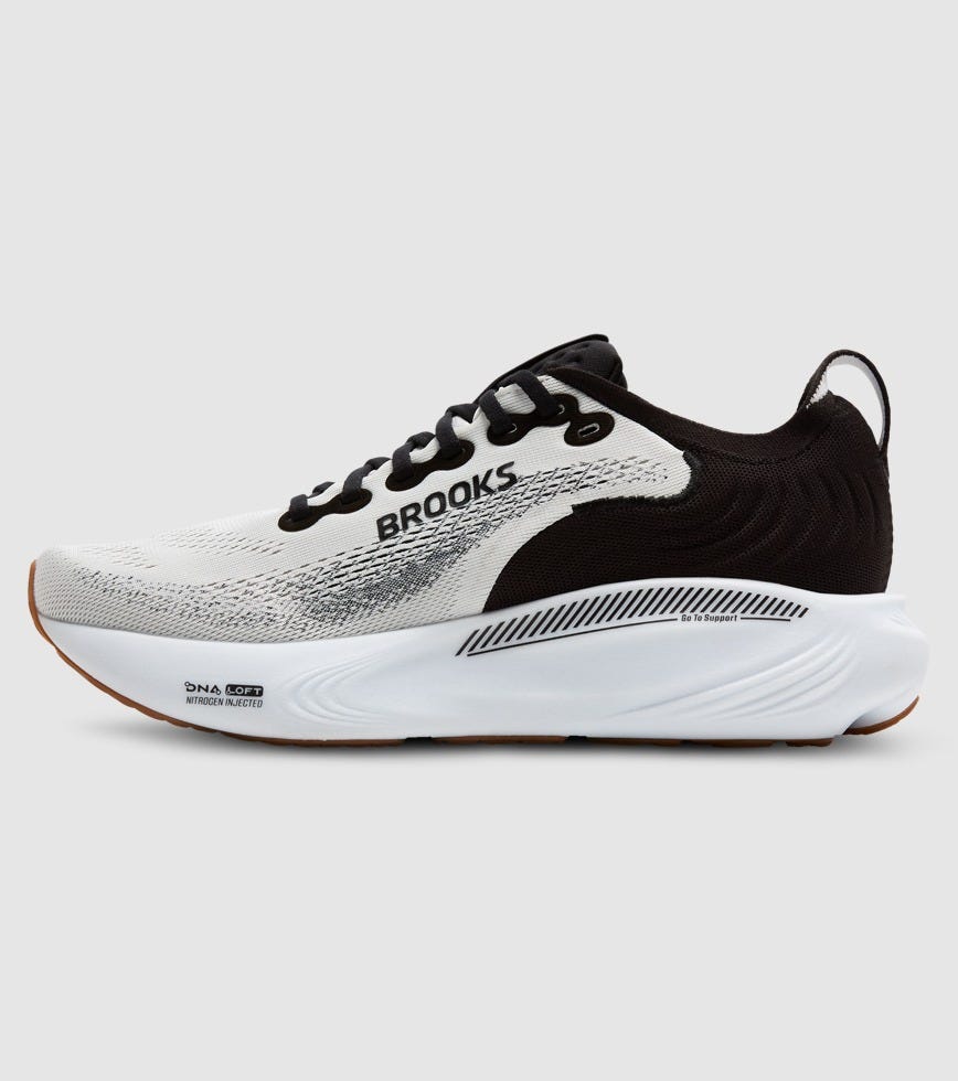BROOKS ADRENALINE GTS 25 (2E WIDE)MENS WHITE BLACK WHITE | The Athlete ...
