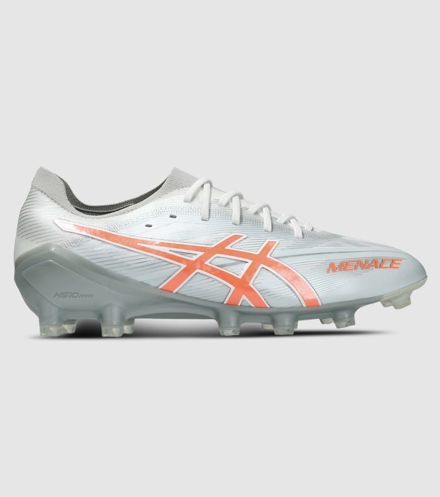 ASICS MENACE 5 MENS WHITE VIVID CORAL | The Athlete's Foot