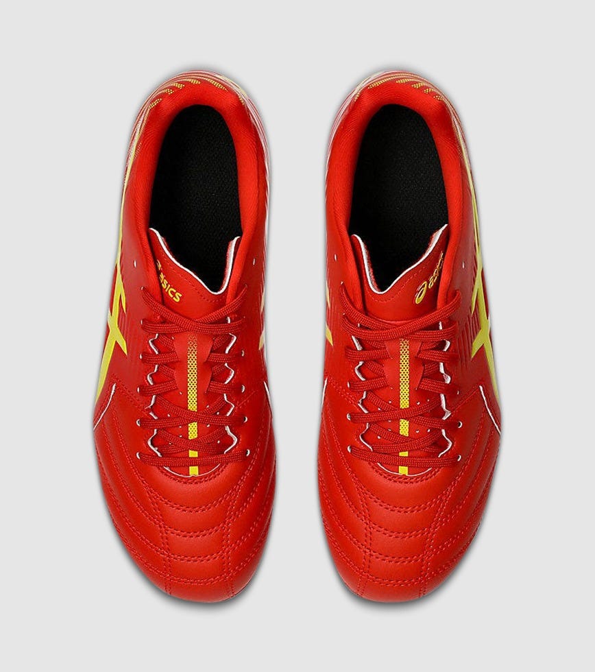 ASICS LETHAL FLASH IT 3 (GS) KIDS FOOTBALL BOOTS FIERY RED VIBRANT ...