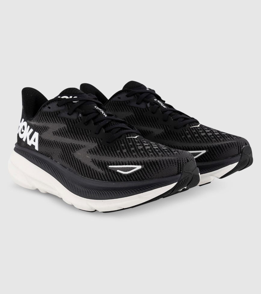 HOKA CLIFTON 9 WIDE ブラック 8.5 2E HOKA CLIFTON 9 (2E WIDE) MENS BLACK BLACK | The Athlete's Foot