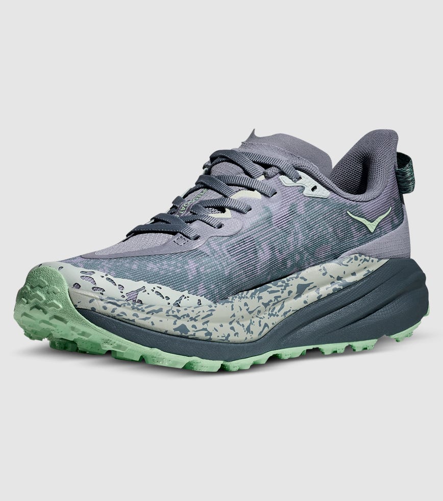 【チョモ】 HOKA SPEEDGOAT 6 (D WIDE) WOMENS MOONLIGHT THUNDER CLOUD