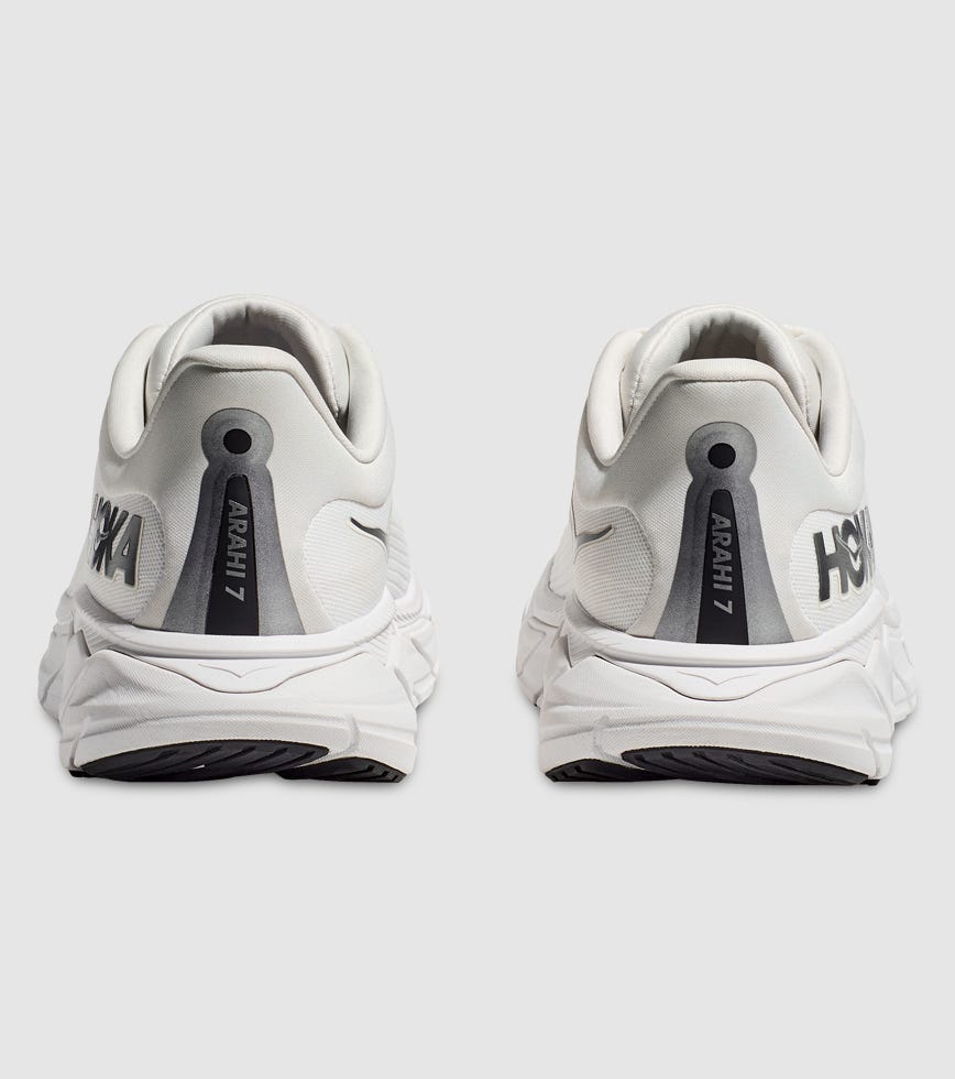 HOKA ARAHI MENS BLANC DE BLANC STEEL WOOL The