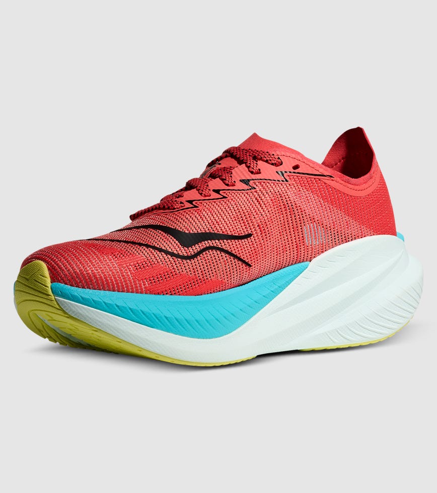 HOKA MACH X 2 MENS GRAPEFRUIT ELECTRIC CORAL | The Athlete's Foot