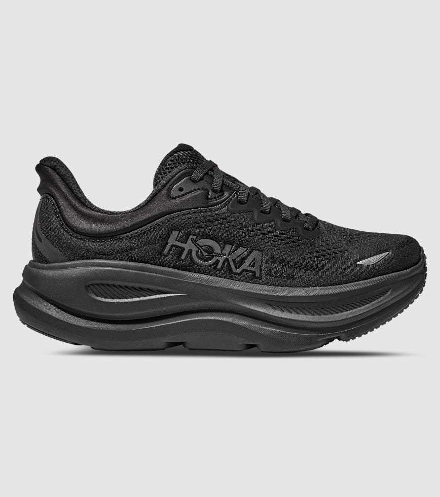 HOKA BONDAI9 X-WIDE 4E ホカ　幅広 HOKA BONDI 9 (4E X-WIDE) MENS BLACK BLACK | The Athlete's Foot