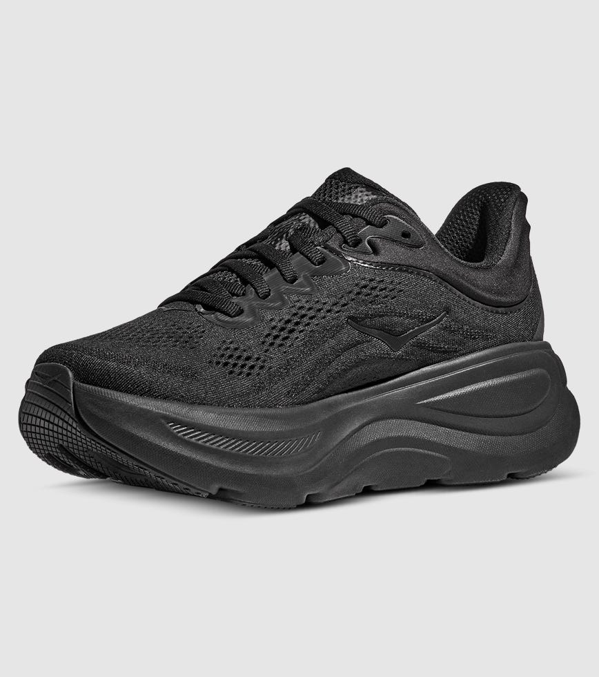 HOKA BONDI 9 (4E X-WIDE) MENS BLACK BLACK | The Athlete's Foot
