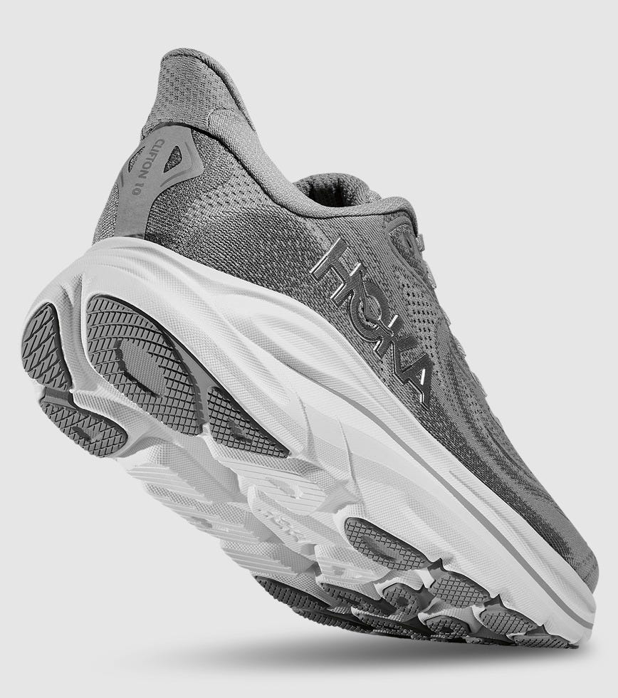 HOKA CLIFTON 10 WOMENS STELLAR GREY GALACTIC GREY | The Athlete's Foot