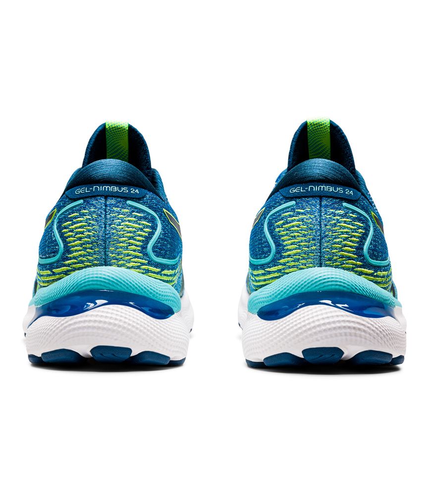 ASICS GEL-NIMBUS 24 (2E) MENS LAKE DRIVE HAZARD GREEN | The Athlete's Foot ASICS GEL-NIMBUS 24 (2E) MENS LAKE DRIVE HAZARD GREEN | The Athlete's Foot