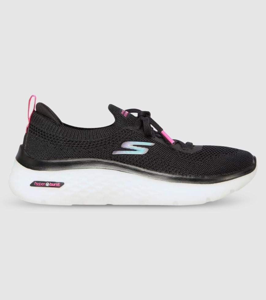 SKECHERS GO WALK HYPER MOON WALKING WOMENS BLACK MULTI | Athlete's Foot