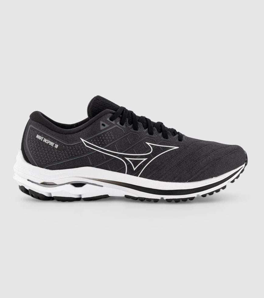 steeg Behoefte aan In tegenspraak MIZUNO WAVE INSPIRE 18 (2E) MENS BLACK SILVER EBONY | The Athlete's Foot