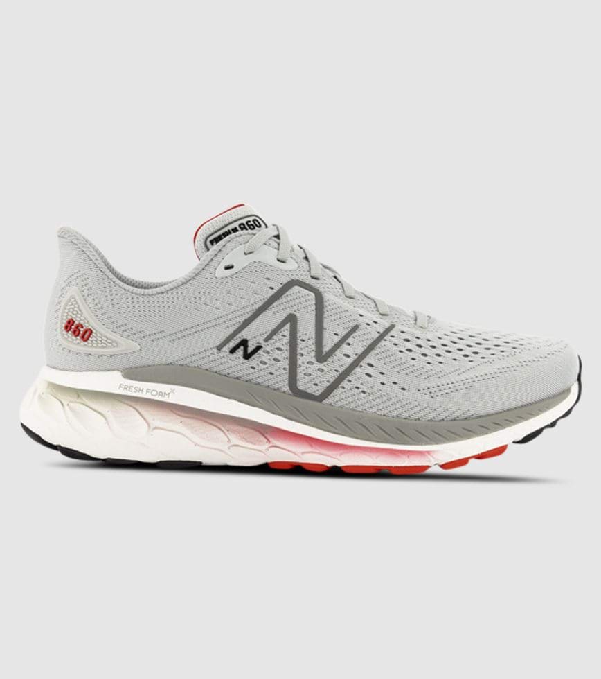 Canadá En lo que respecta a las personas Ruina NEW BALANCE 860 V13 (2E) MENS GREY RED | The Athlete's Foot