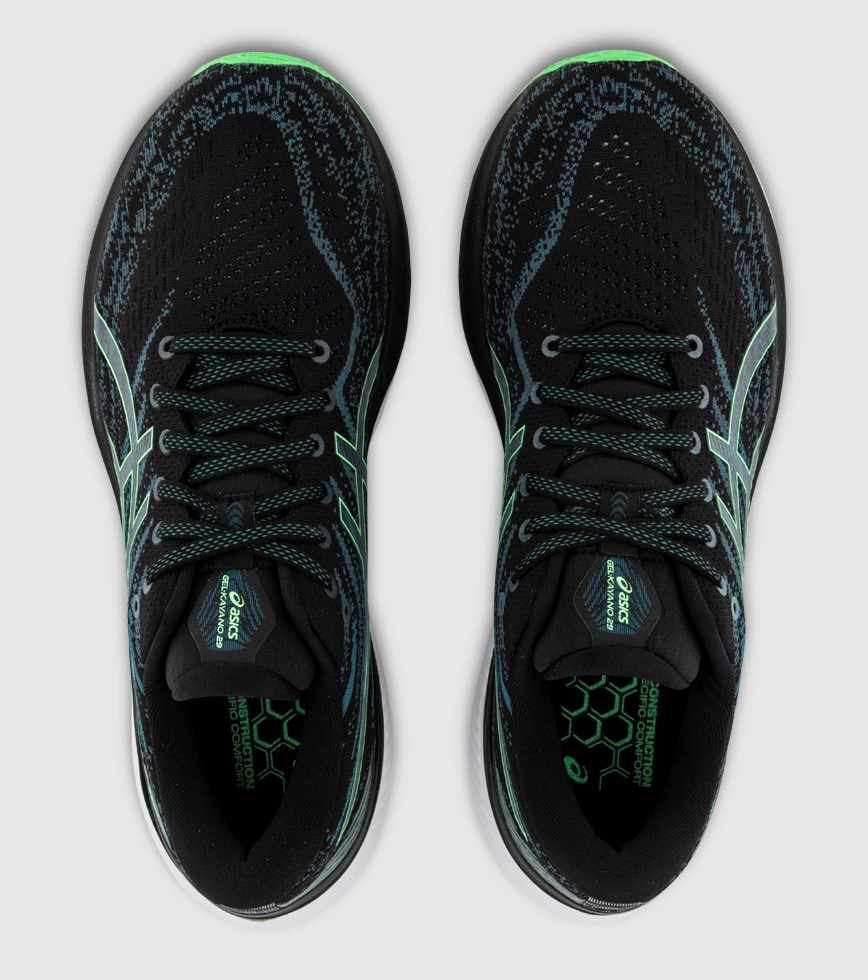 ASICS GEL KAYANO 29 MENS BLACK NEW LEAF The Athlete s Foot