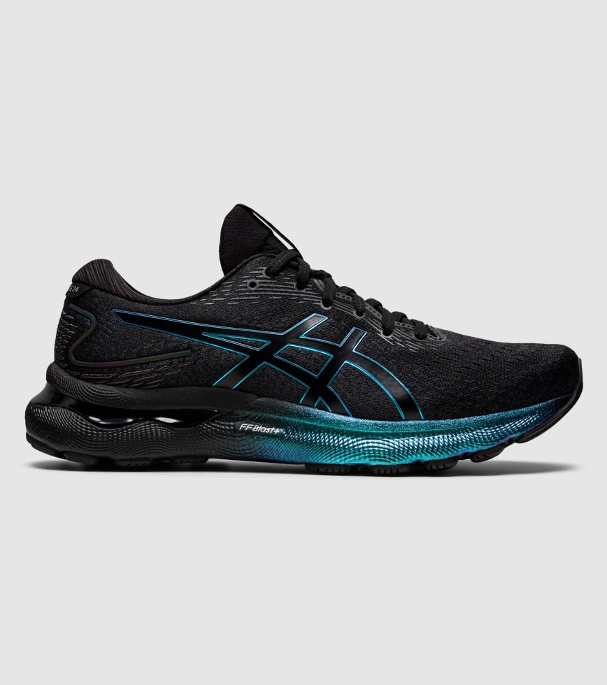 ASICS GEL NIMBUS 24 PLATINUM MENS BLACK BLACK The Athlete s Foot