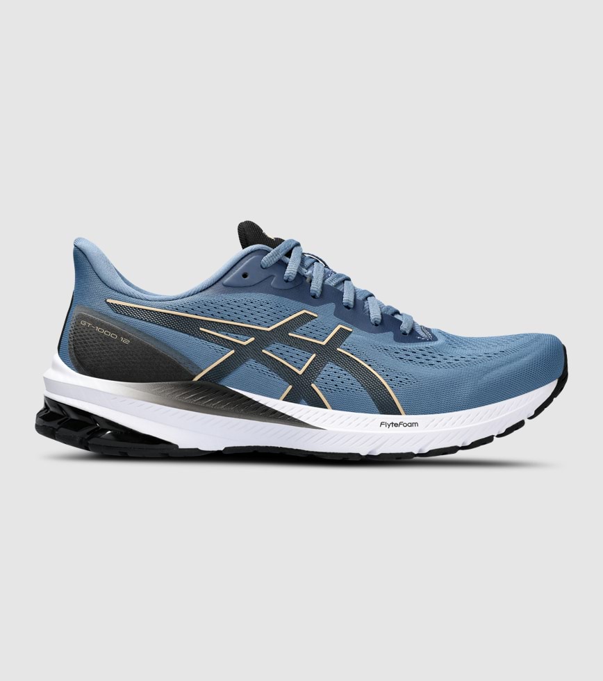 ASICS GT 1000 12 2E WIDE MENS STORM BLUE DUNE The Athlete s Foot