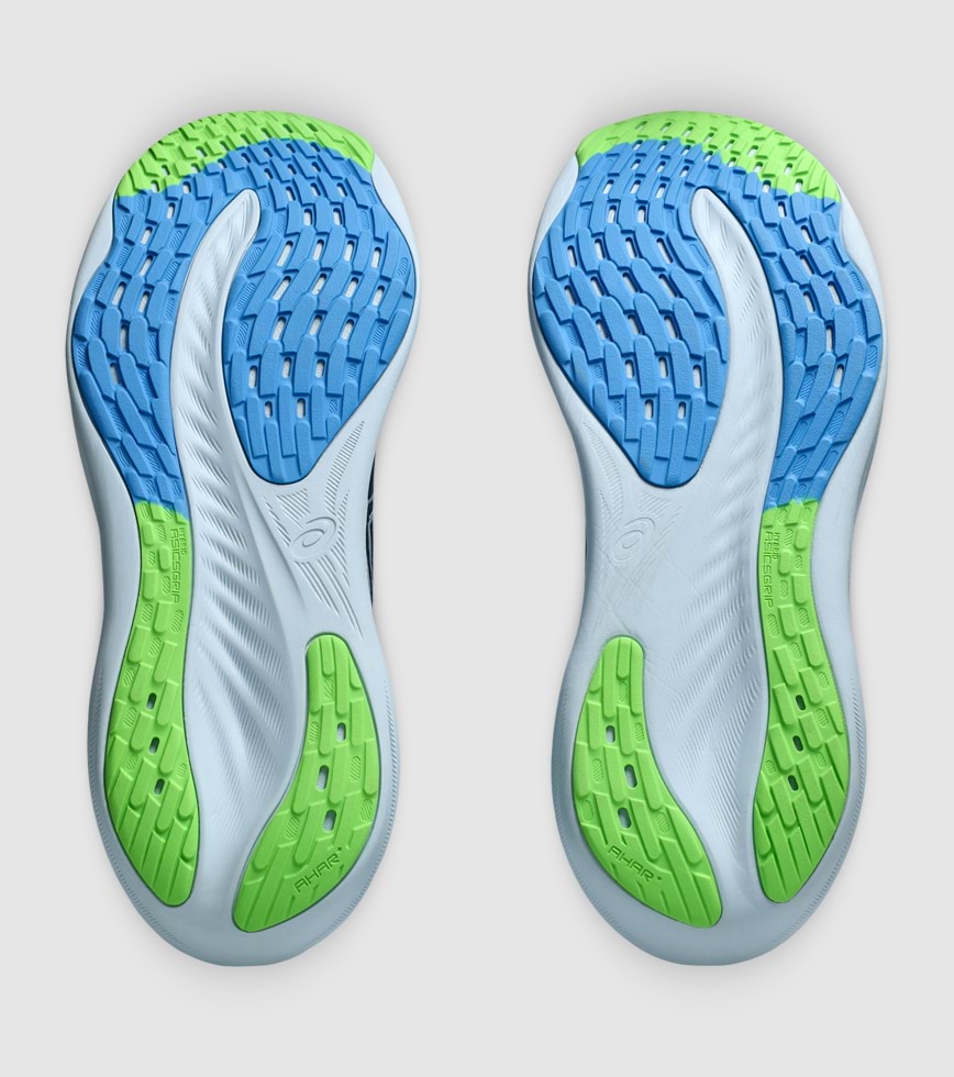 ASICS GEL NIMBUS 26 2E WIDE MENS FRENCH BLUE ELECTRIC LIME The Athlete s Foot