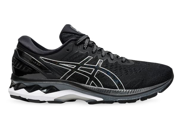 ASICS GEL KAYANO 27 2E 2E MENS BLACK PURE SILVER The Athlete s Foot