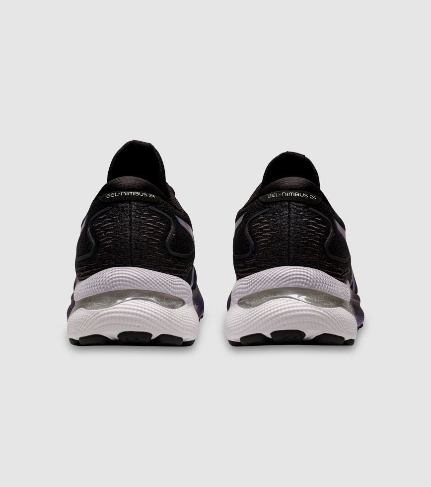 ASICS GEL NIMBUS 24 PLATINUM WOMENS BLACK BLACK The Athlete s Foot