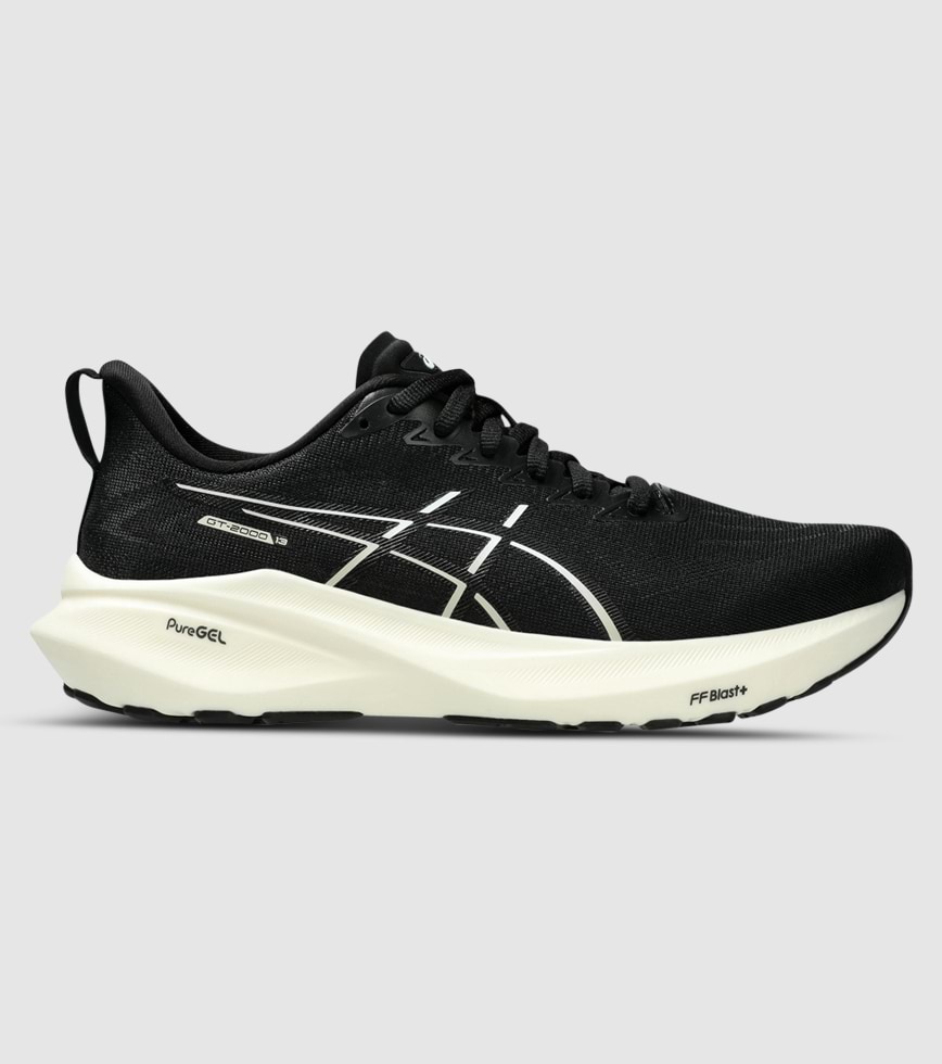 ASICS GT 2000 13 2E X WIDE WOMENS BLACK WHITE The Athlete s Foot