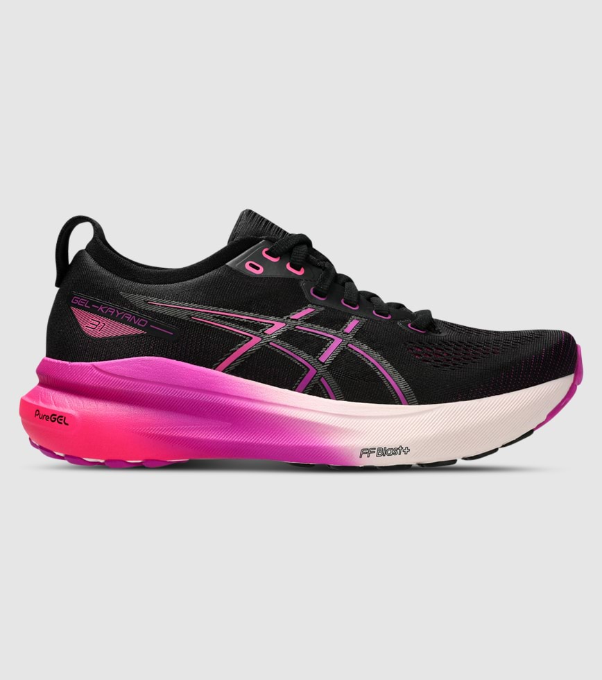 ASICS GEL KAYANO 31 WOMENS BLACK BOLD MAGENTA The Athlete s Foot