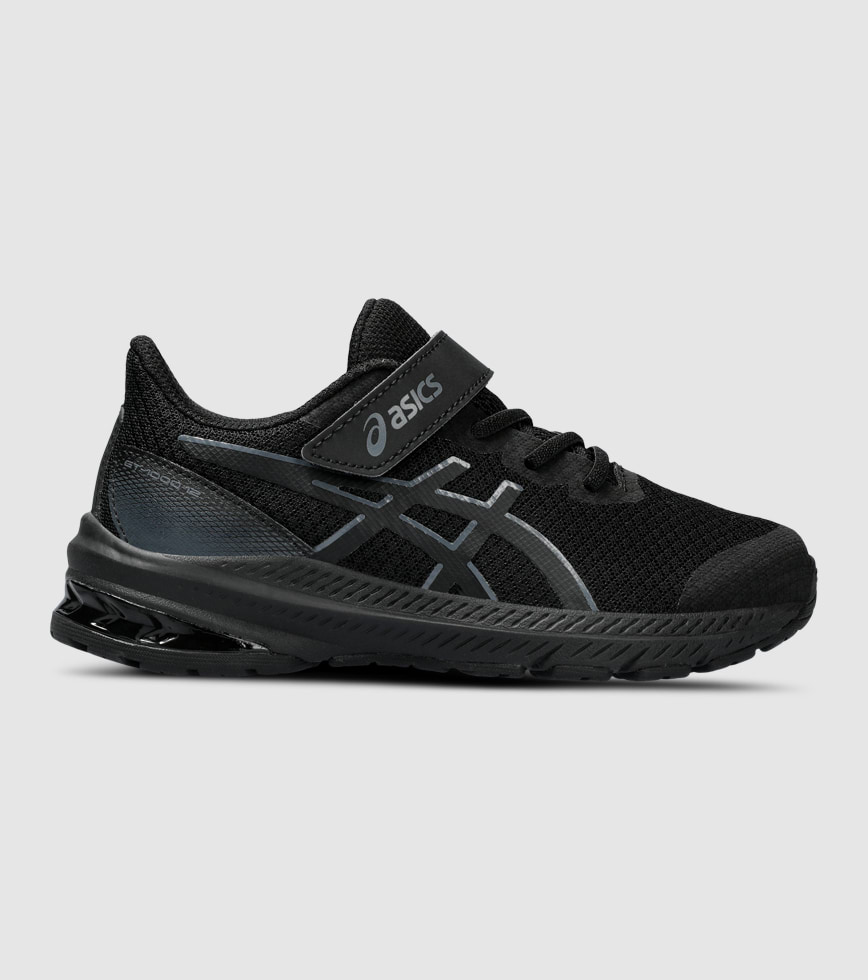 ASICS GT 1000 12 PS KIDS BLACK CARRIER GREY The Athlete s Foot