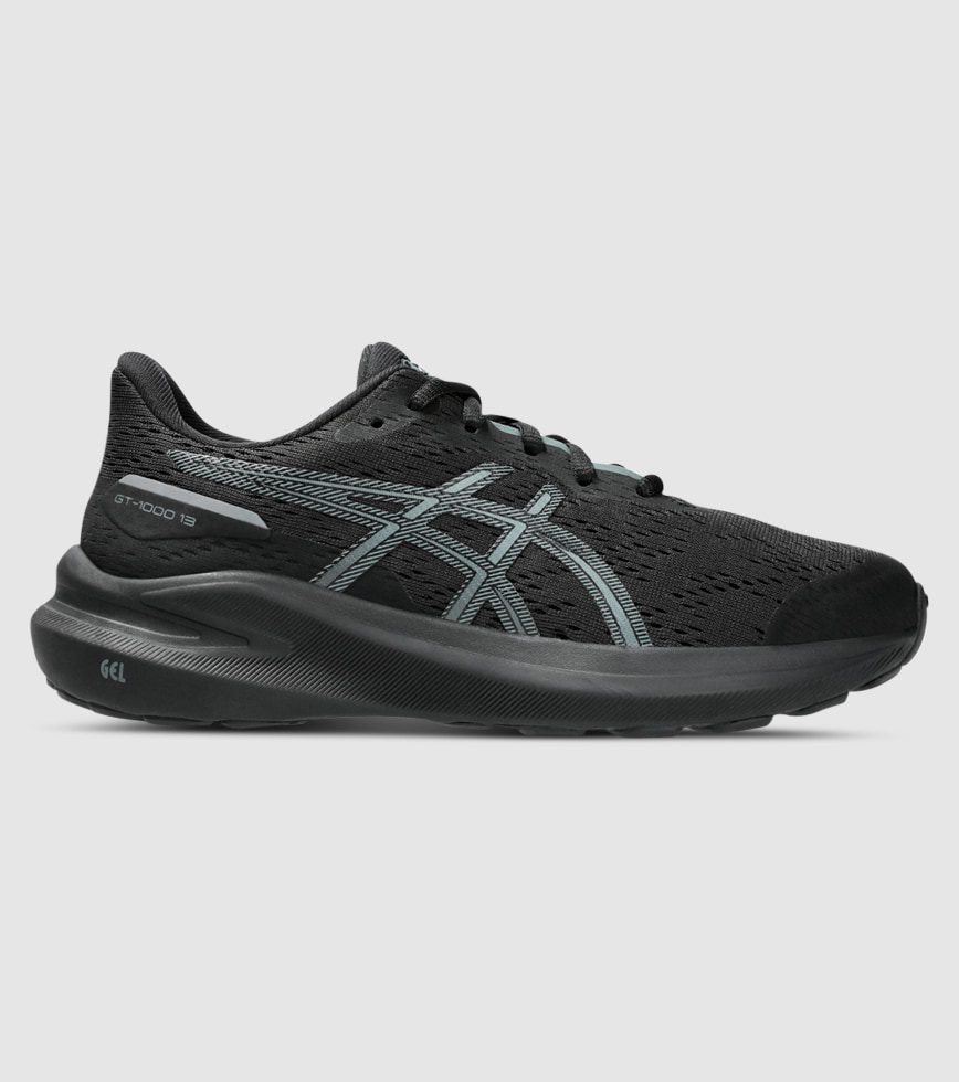 ASICS GT 1000 13 GS KIDS BLACK STEEL GREY The Athlete s Foot