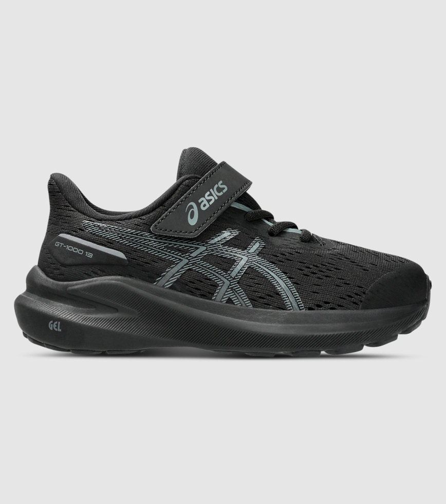 ASICS GT 1000 13 PS KIDS BLACK STEEL GREY The Athlete s Foot