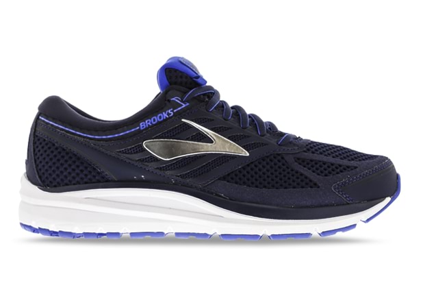 Navy blue brooks shoes discount
