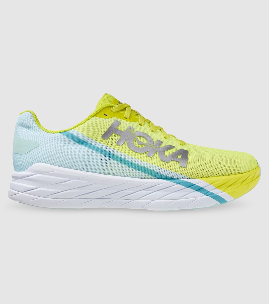HOKA ROCKET X MENS BLUE GRASS EVENING PRIMROSE The Athlete s Foot
