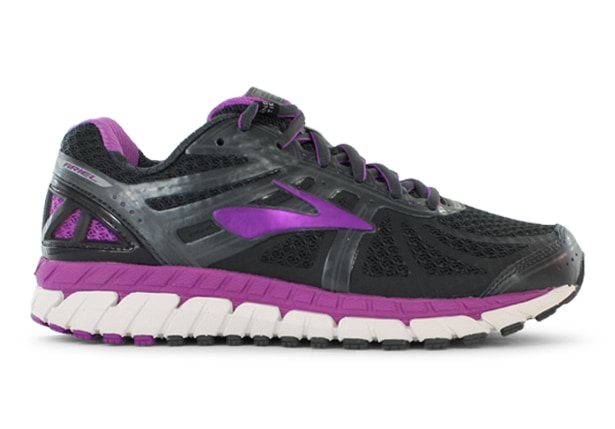 BROOKS ARIEL 16 D WOMENS ANTHRACITE PURPLE CACTUS Grey Womens Motion Control Running Shoes