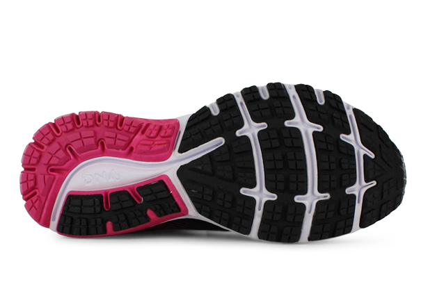 BROOKS GHOST 10 D WOMENS BLACK PINK PEACOCK CORAL Pink Womens Cushion Running Shoes