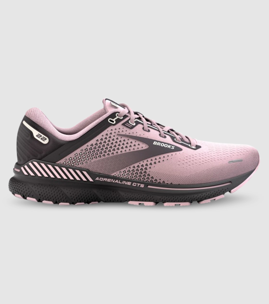 BROOKS ADRENALINE GTS 22 WOMENS PINK BLACKENED PEARL The Athlete s Foot