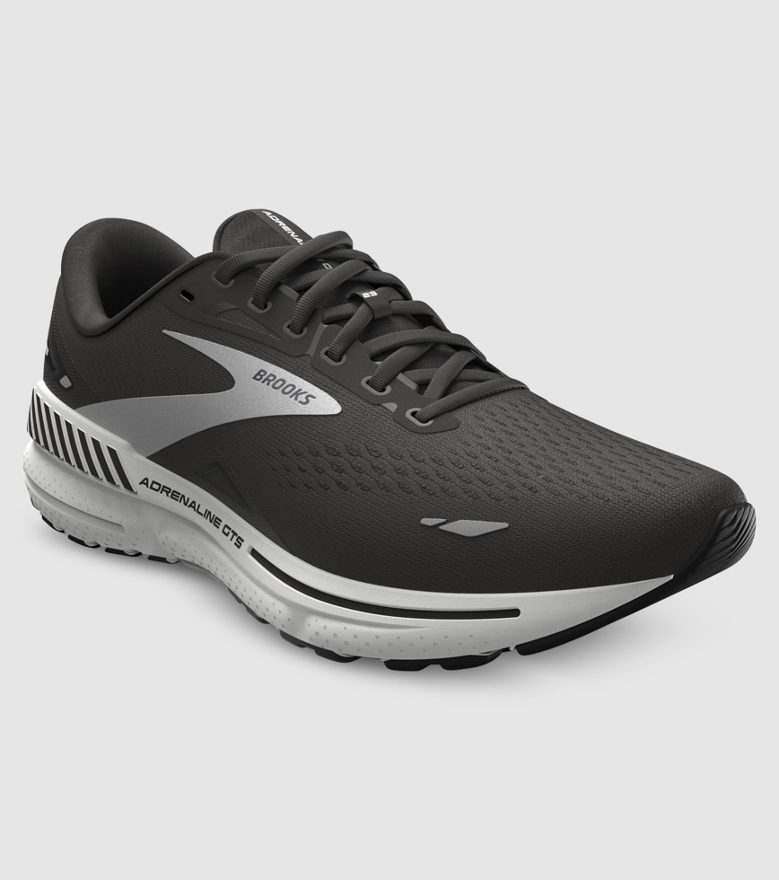 BROOKS ADRENALINE GTS 23 D WIDE WOMENS BLACK WHITE The Athlete s Foot
