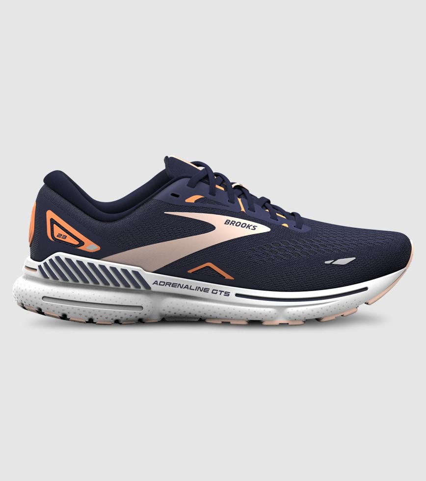BROOKS ADRENALINE GTS 23 WOMENS PEACOAT TANGERINE PEACH The Athlete s Foot
