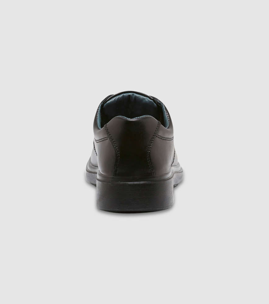 CLARKS DAYTONA JUNIOR BLACK Black Grade School Senior Boys Formal School Shoes