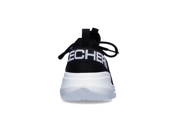 SKECHERS GO RUN FAST VALOR WOMENS BLACK WHITE