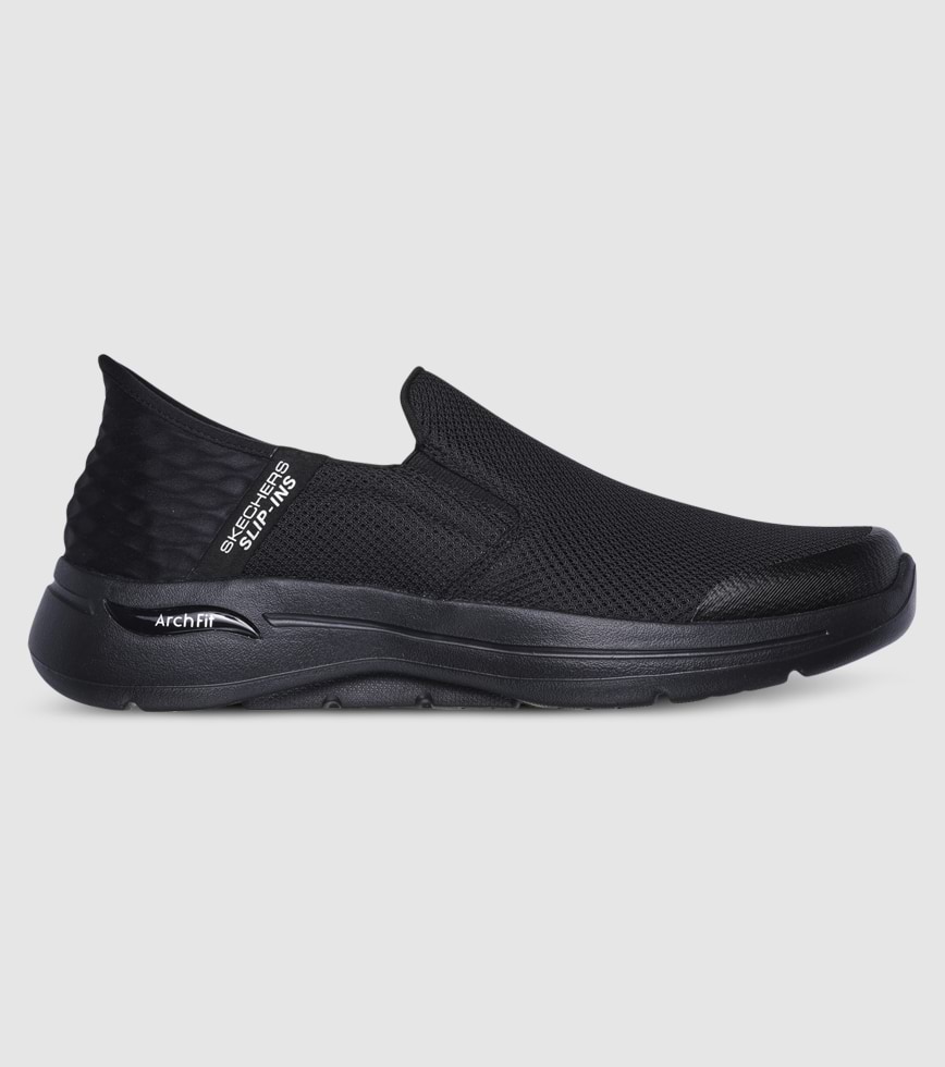SKECHERS GO WALK ARCH FIT MENS BLACK BLACK The Athlete s Foot