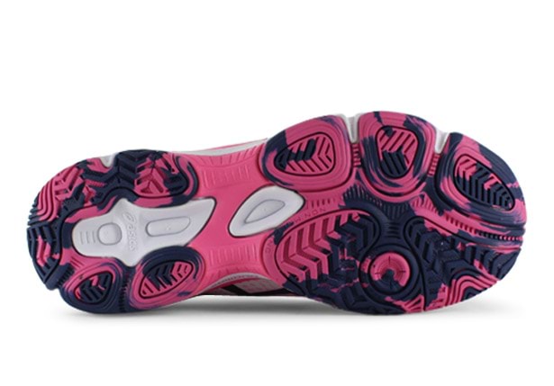 ASICS GEL NETBURNER SUPER 8 GS KIDS HOT PINK INDIGO BLUE Pink Girls Netball Shoes