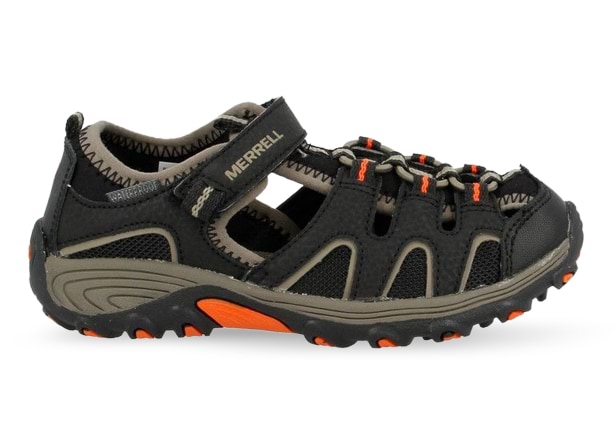 MERRELL HYDRO H2O HIKER SANDAL KIDS BLACK ORANGE