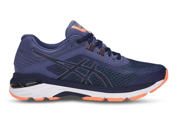ASICS GT 2000 6 2E WOMENS INDIGO BLUE Blue Womens Supportive Running Shoes