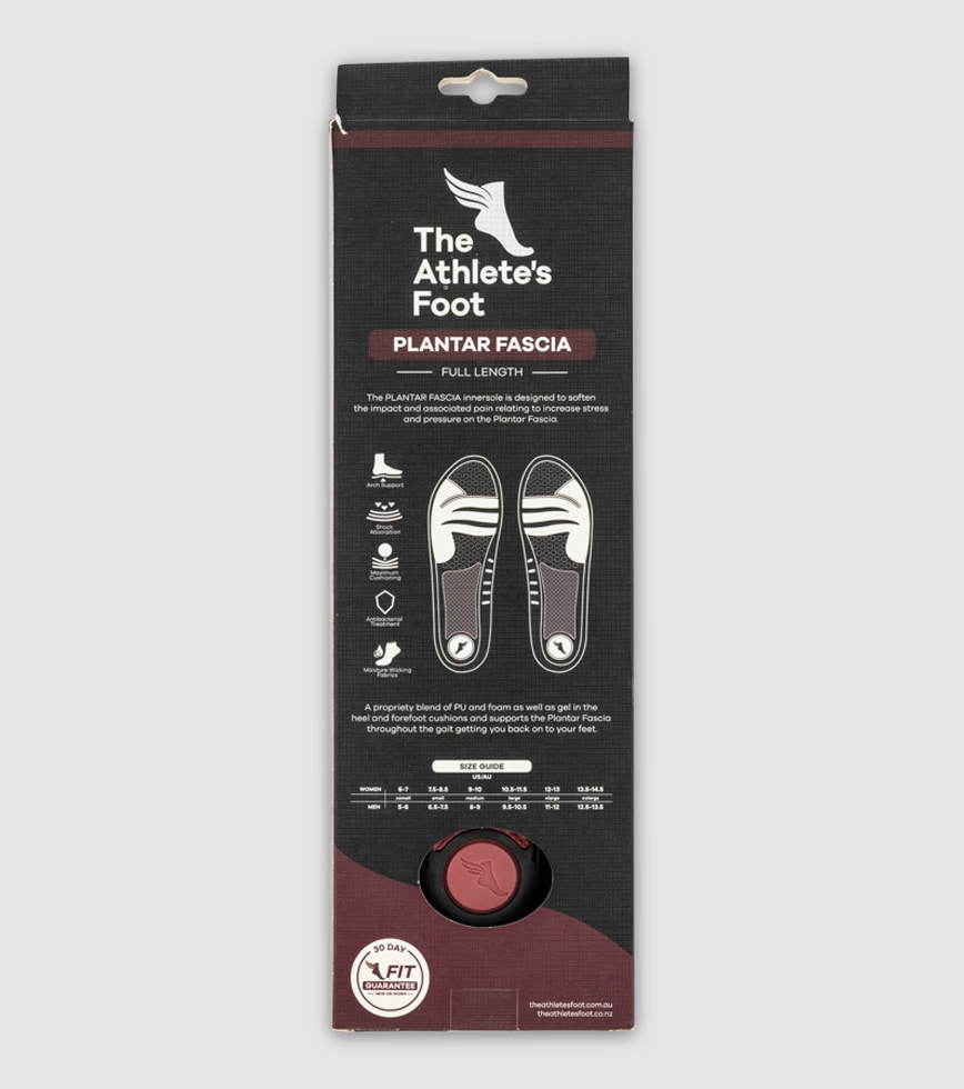 THE ATHLETES FOOT PLANTAR FASCIA INNERSOLE BLACK MAROON The Athlete s Foot