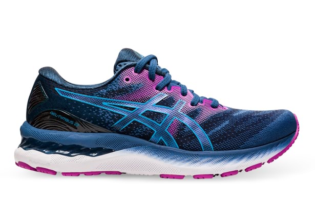 ASICS GEL NIMBUS 23 WOMENS GRAND SHARK DIGITAL AQUA The
