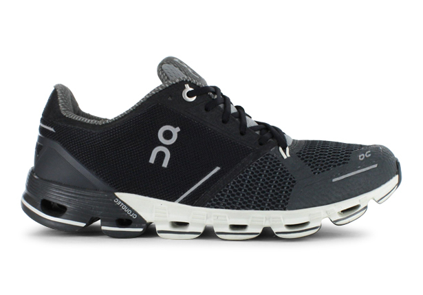 ON CLOUDFLYER MENS BLACK WHITE The Athlete s Foot