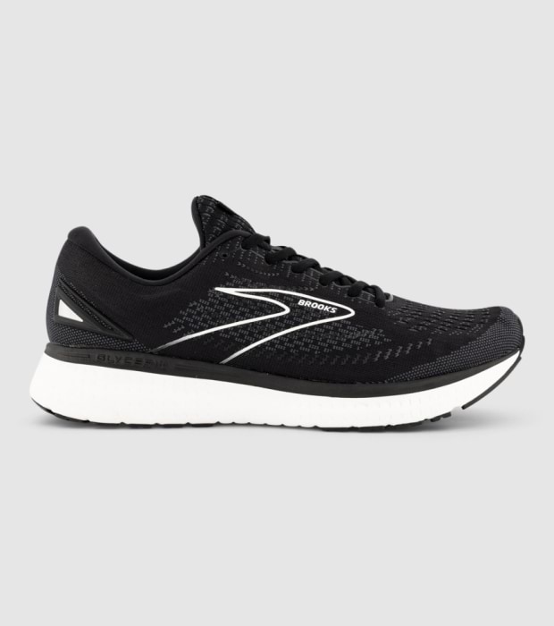 BROOKS GLYCERIN 19 2E MENS BLACK WHITE The Athlete s Foot