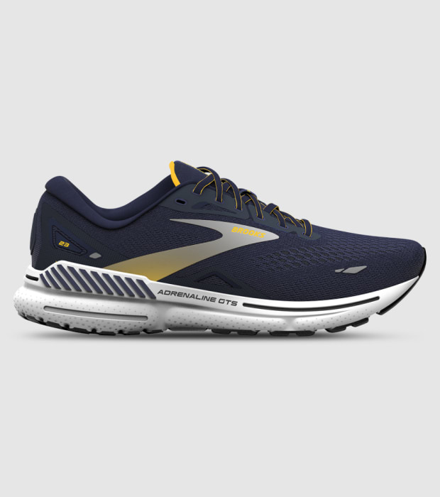 BROOKS ADRENALINE GTS 23 MENS NAVY SAFFRON The