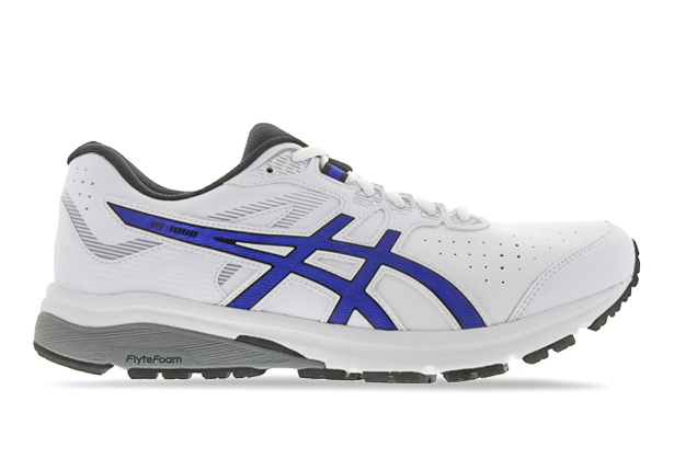 ASICS GT 1000 LE 4E MENS WHITE ASICS BLUE The Athlete s Foot