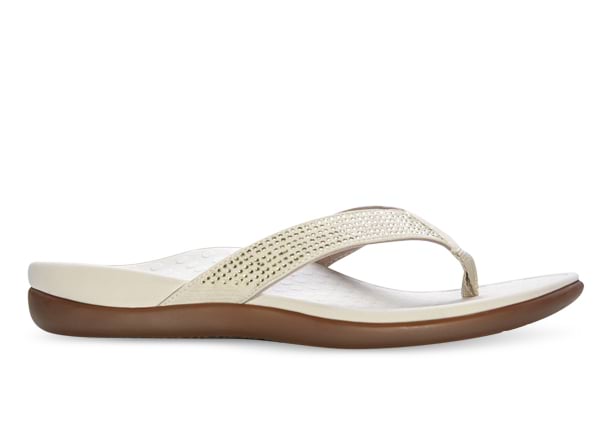VIONIC ISLANDER RHINESTONES WOMENS CHAMPAGNE