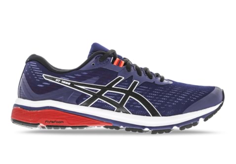 ASICS GT 1000 8 MENS 2E PEACOAT BLACK Blue Mens Supportive Running Shoes