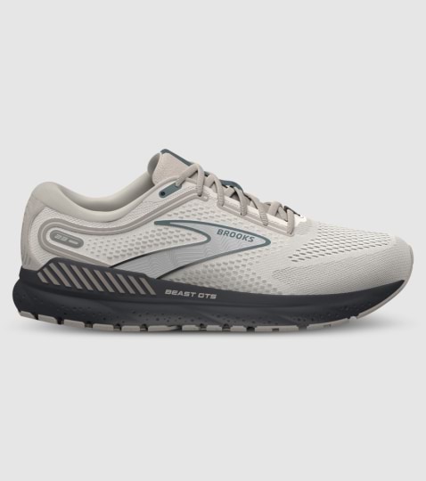 BROOKS BEAST GTS 23 2E WIDE MENS CHATEAU GREY WHITE BLACK The